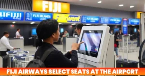 Fiji Airways Select Seats at the Airport